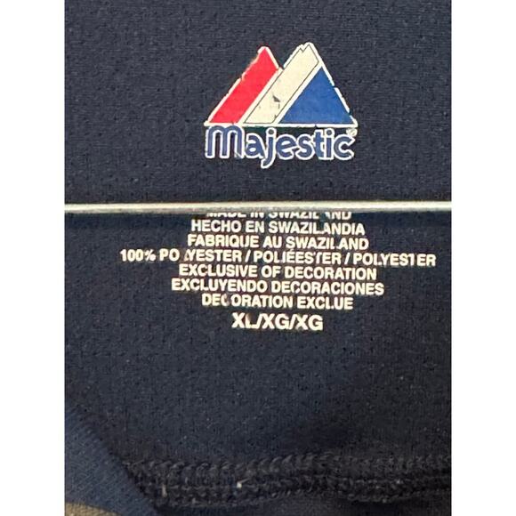 Majestic BOSTON RED SOX shirt, size XL, 1/4 zip, short sleeve - Picture 6 of 7